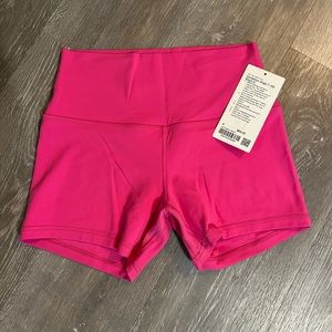 lululemon sonic pink align shorts